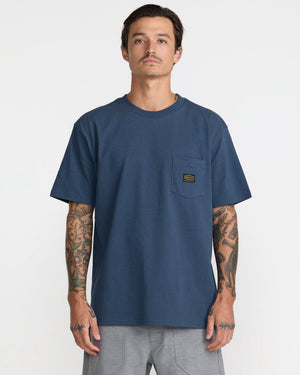 Americana Label Short Sleeve Pocket Tee