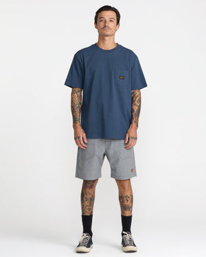 Americana Label Short Sleeve Pocket Tee