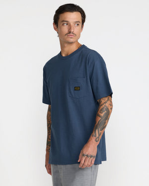 Americana Label Short Sleeve Pocket Tee