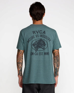 Sky Cat Short Sleeve Tee- RVCA