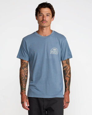 Palm Serif Short Sleeve Tee- RVCA