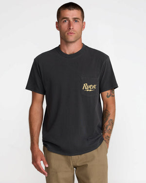 RVCA Shock Pocket Short Sleeve Tee- RVCA