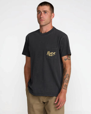 RVCA Shock Pocket Short Sleeve Tee- RVCA