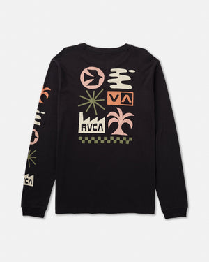 Mirage Long Sleeve Tee- RVCA