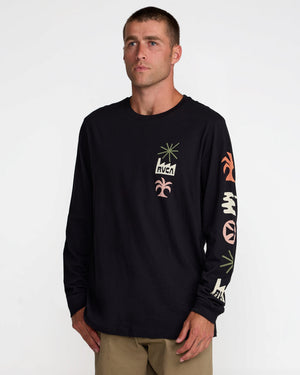 Mirage Long Sleeve Tee- RVCA