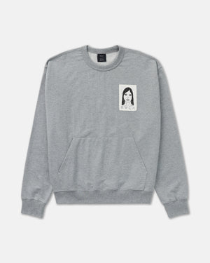 Sleepy Girl Patch Crew Sweatshirt