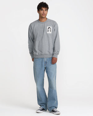 Sleepy Girl Patch Crew Sweatshirt