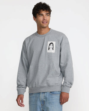 Sleepy Girl Patch Crew Sweatshirt