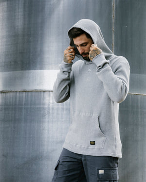 Dayshift Thermal Hooded Henley-RVCA