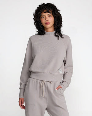 Sofie Waffle Mock Neck- RVCA