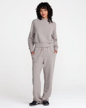 Sofie Waffle Mock Neck- RVCA
