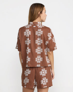 Bandana Floral Short Sleeve Shirt