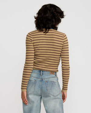Bond Stripe Long Sleeve Sweater - RVCA