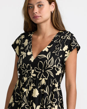 rvca women's avery woven short sleeve dress RVCA Women's Avery Woven Short Sleeve Dress, Peach, S/8 at Amazon Women's Clothing store