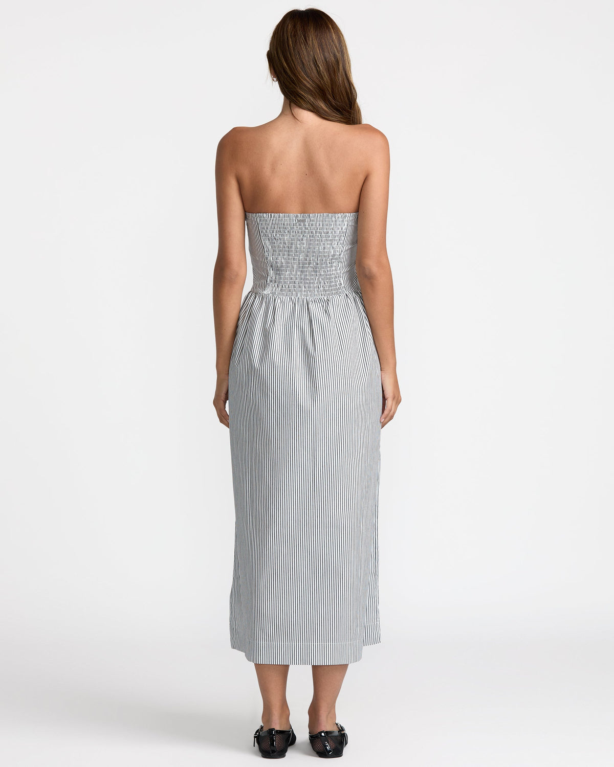 Rvca Florence Drop Waist Midi Dress
