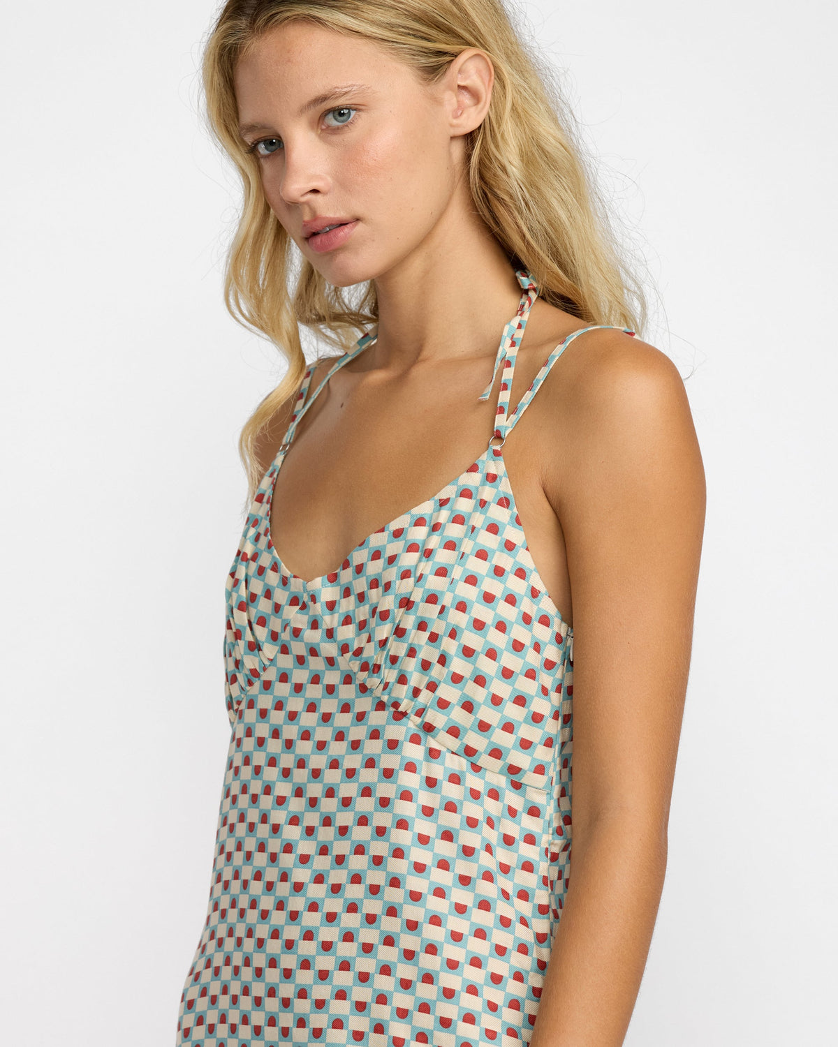 knee length dresses for ladies Rvca Women's Jade Midi Dress - Green