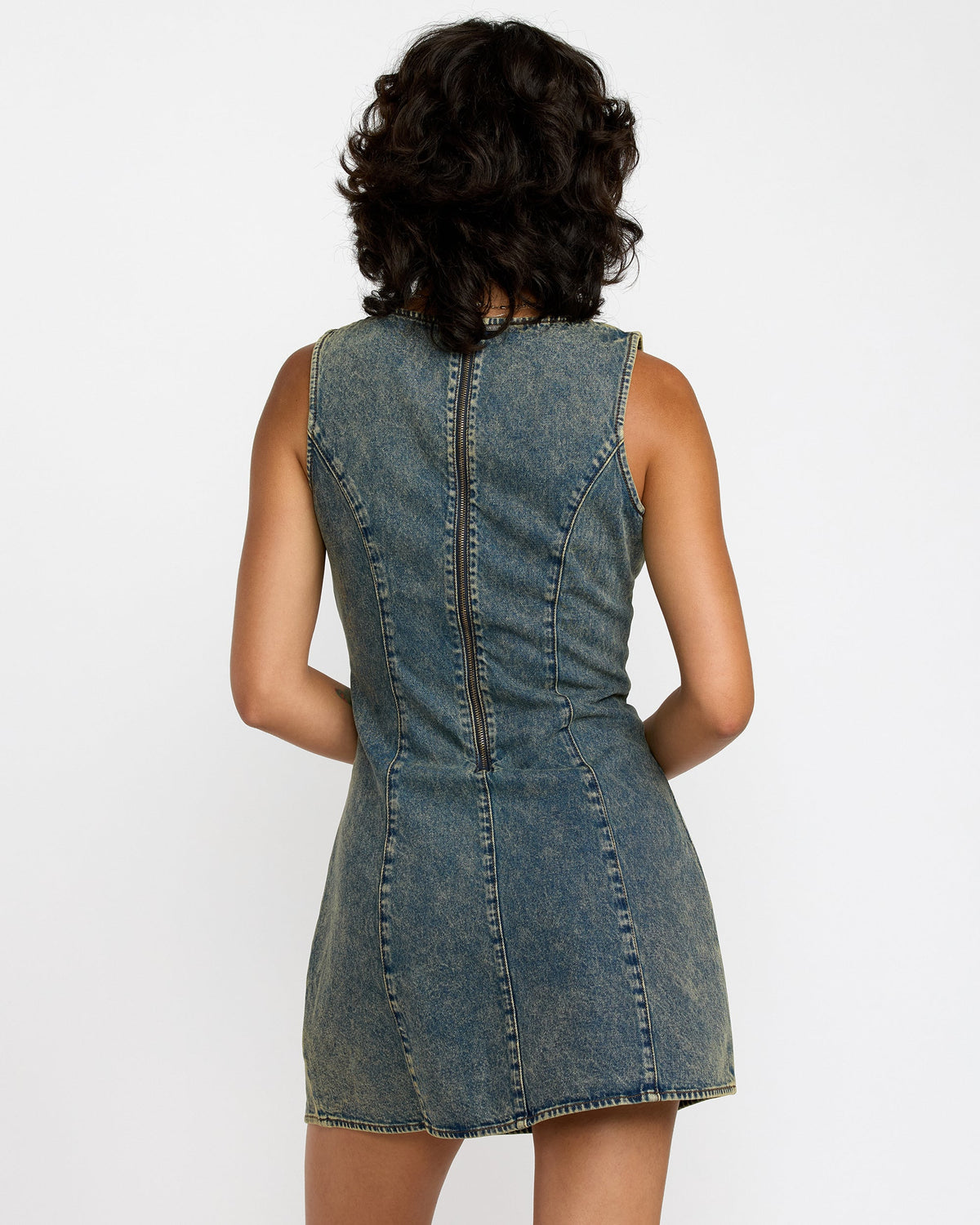 rvca denim dress Jessie Mini Dress
