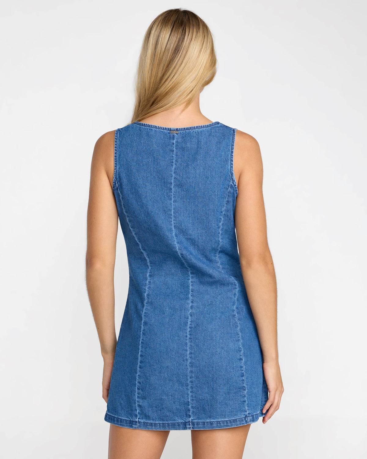 rvca denim dress Conquer Denim Overall Dress The Annex by Cheapskates