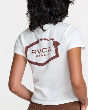 Hawaii Hex 411 Tee- RVCA