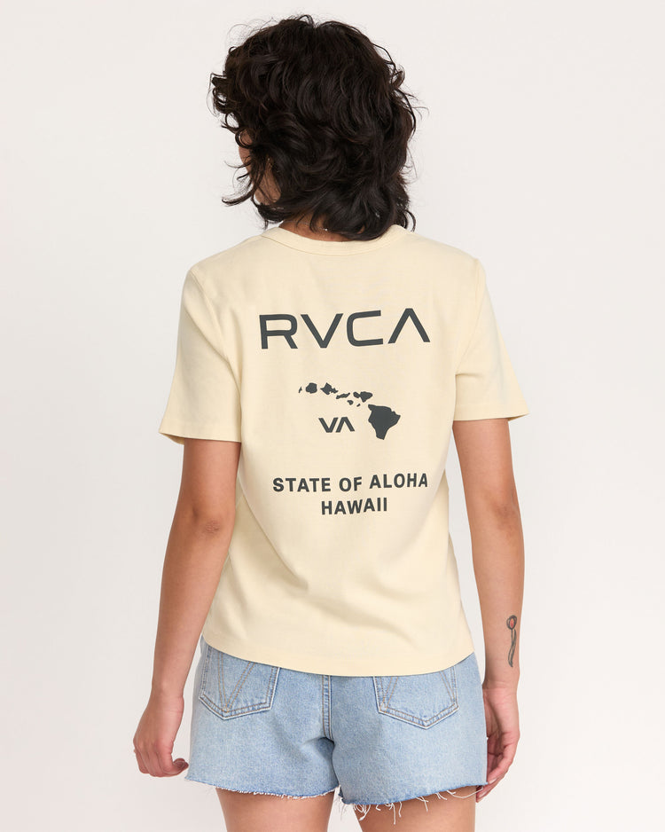 State Of Aloha Daily Tee - Cream