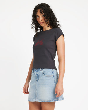 Ribbed Slim Tee- RVCA