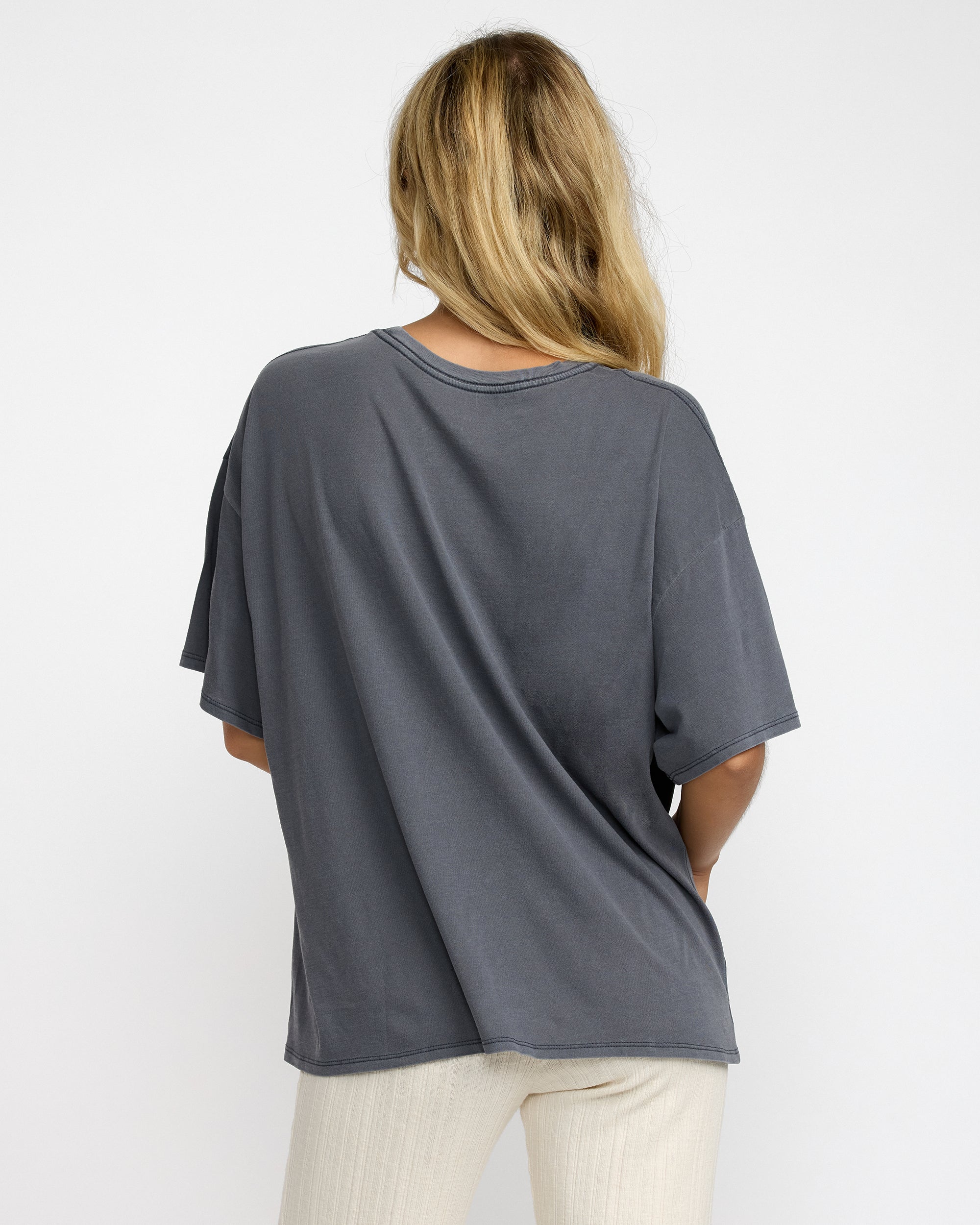 chiiiibag ch!iiibag WHERE AM I グレーTシャツ Baggie Tee II - RVCA