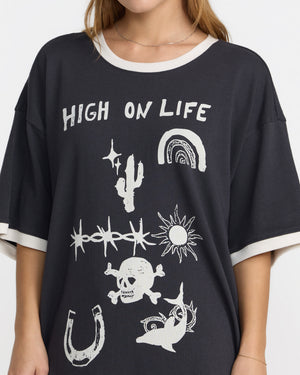 Dani Miller Oversized Ringer Tee