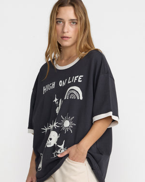 Dani Miller Oversized Ringer Tee