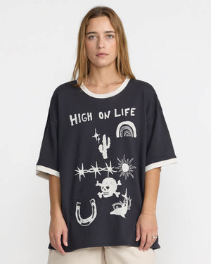 Dani Miller Oversized Ringer Tee