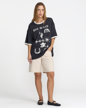 Dani Miller Oversized Ringer Tee