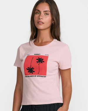 Balance Palm Shrunken Tee