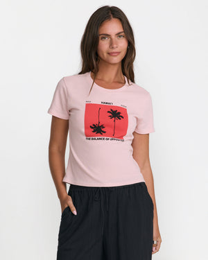 Balance Palm Shrunken Tee