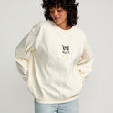 Butterfly Baggie Crew Sweatshirt - Cloud