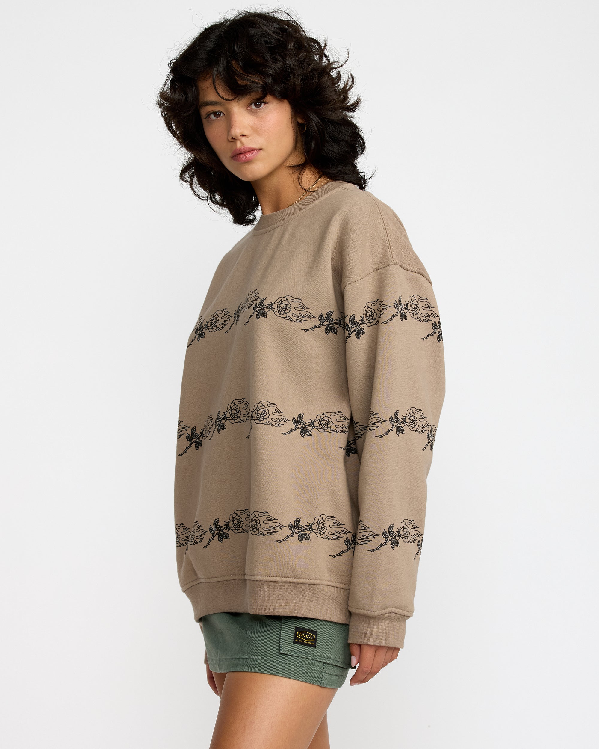 RVCA - RVCA ベージュ S KSL Boyfriend Crew - RVCA