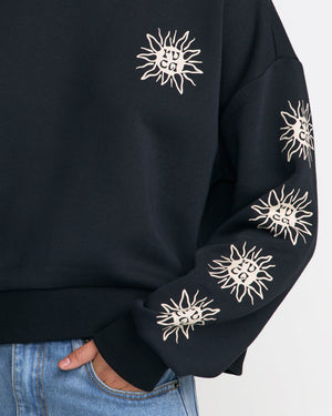 Sun Boxy Crew Sweatshirt