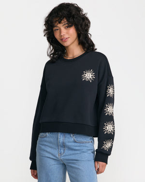Sun Boxy Crew Sweatshirt
