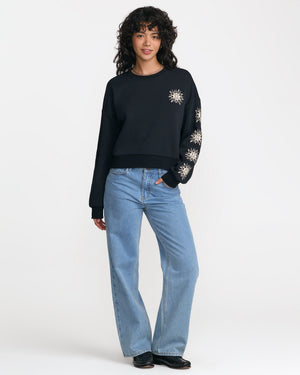 Sun Boxy Crew Sweatshirt