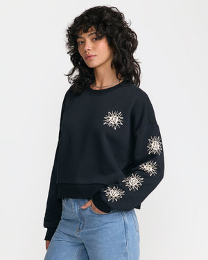 Sun Boxy Crew Sweatshirt