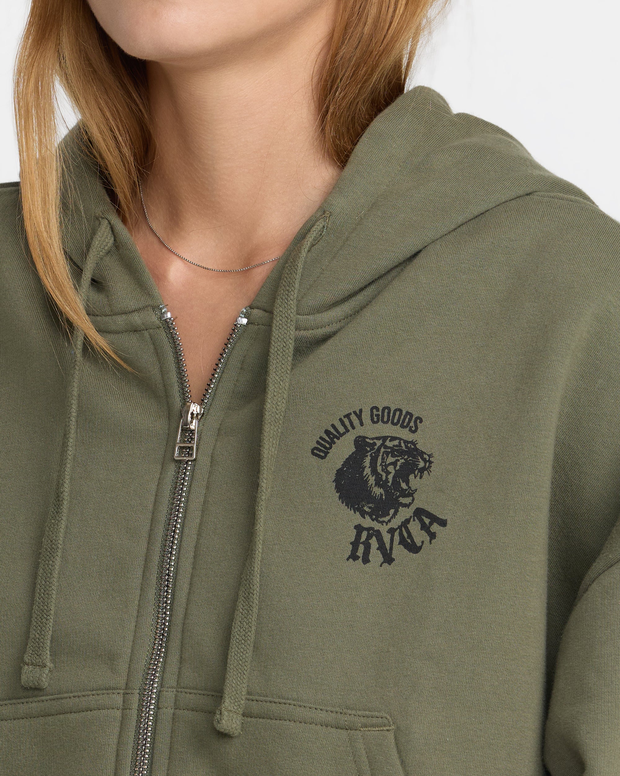 Big Cat Crop Zip Hoodie – RVCA