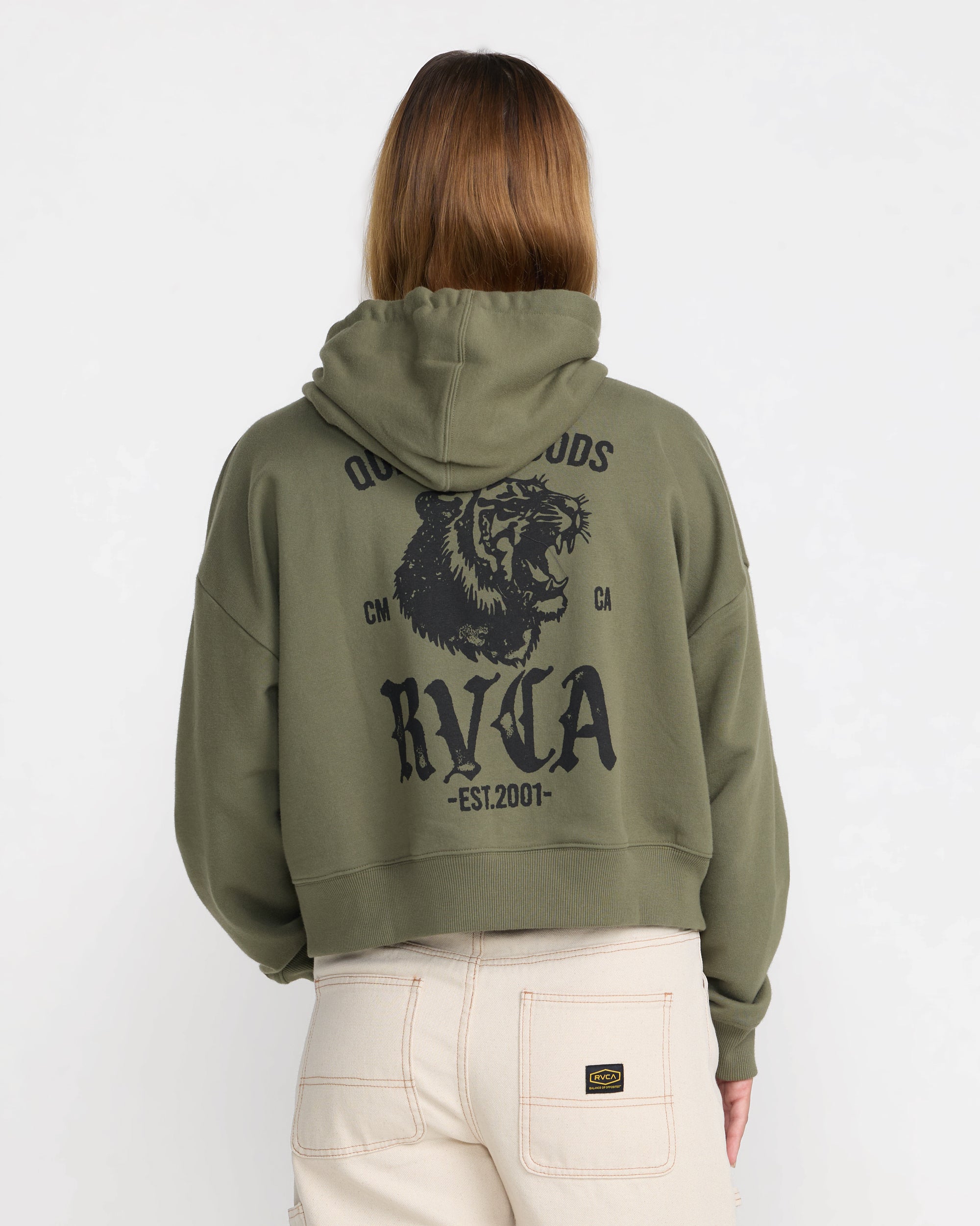 Big Cat Crop Zip Hoodie – RVCA