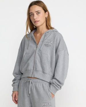 Squad Crop Zip Hoodie