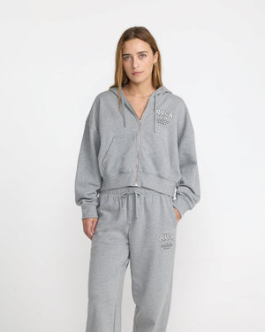 Squad Crop Zip Hoodie