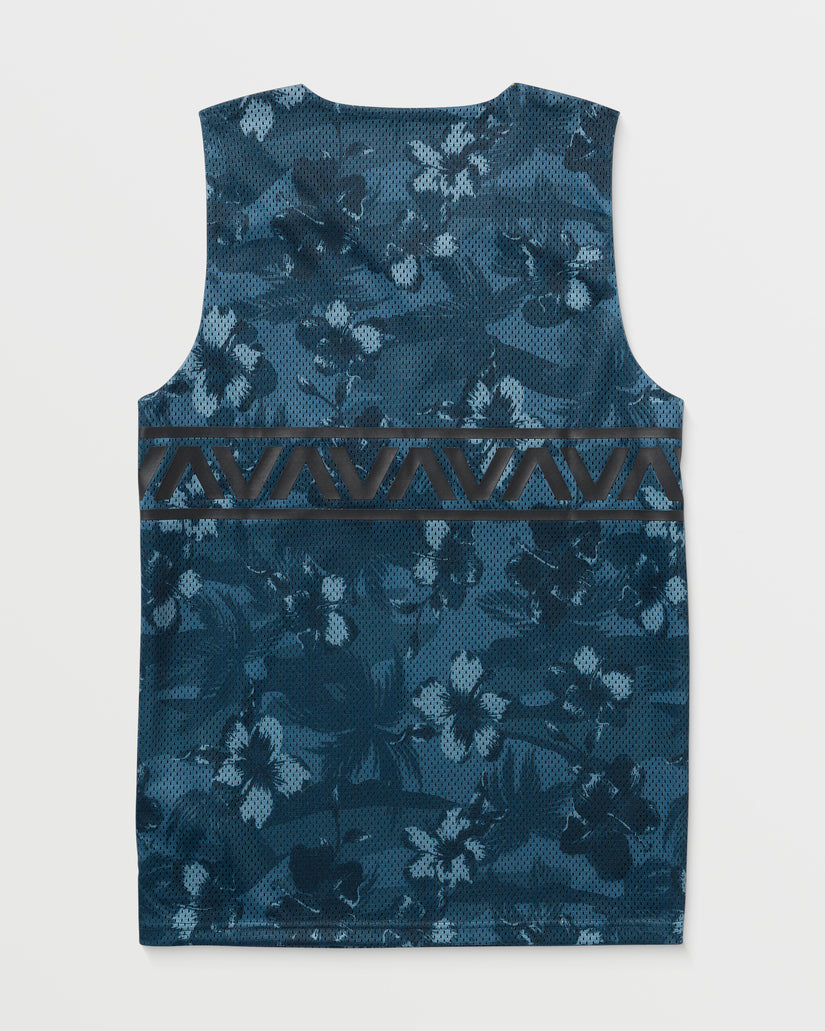 Hawaii Mesh Tank - Duck Blue