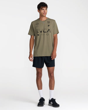 Split All Over Short Sleeve Tee