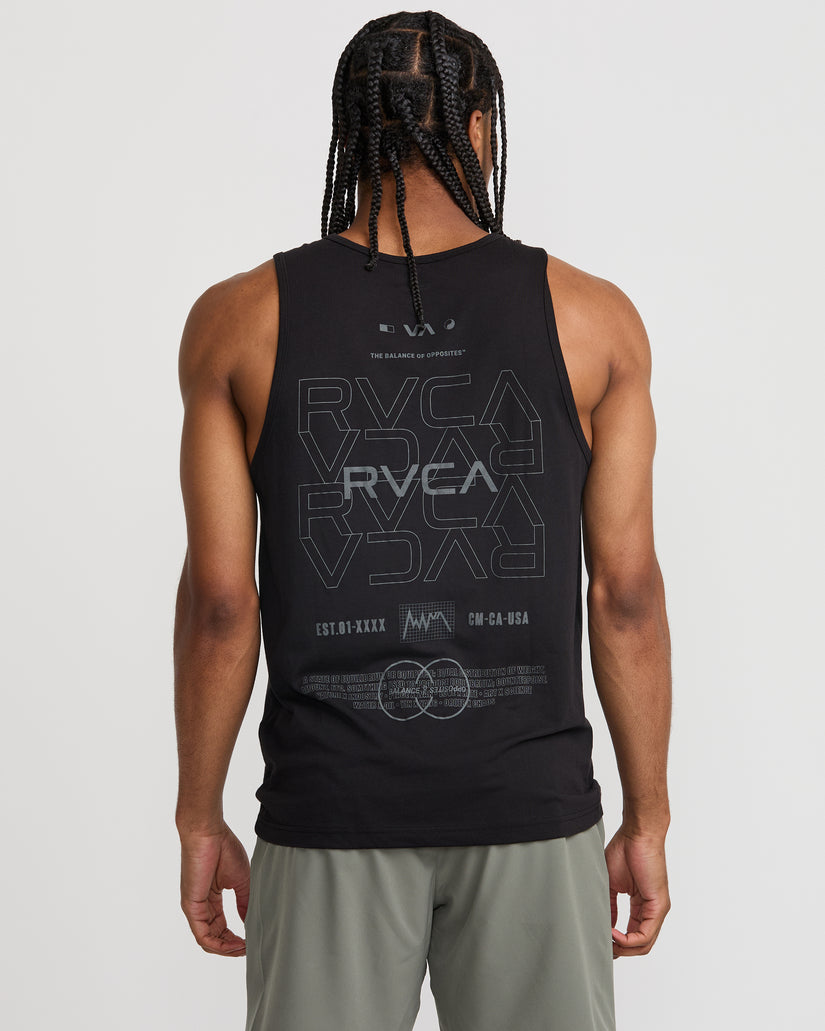 RVCA Pin Flip Tank - Black