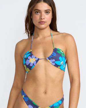 Flower Gazer Halter Bandeau Bikini Top - RVCA