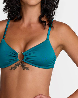 Shimmer Ring Bralette Bikini Top