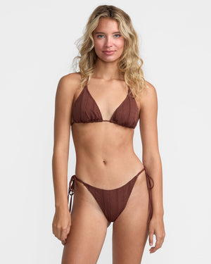 Sweetness Halter Tri Bikini Top - RVCA