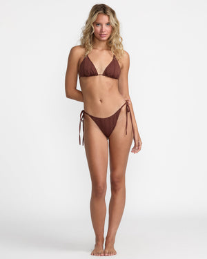 Sweetness Halter Tri Bikini Top - RVCA