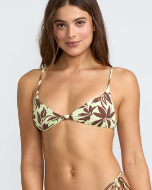 Paradiso Knotted Crossback Bikini Top - RVCA